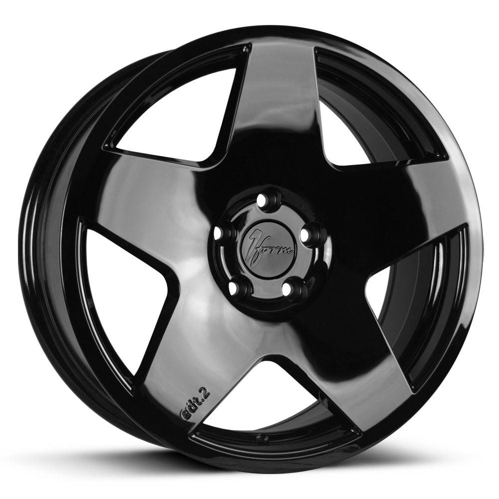 1Form Edition.2 (EDT.2) Gloss Black 18"x8.5 PCD:5x110 ET:40 CB:73.1 Load:690kg