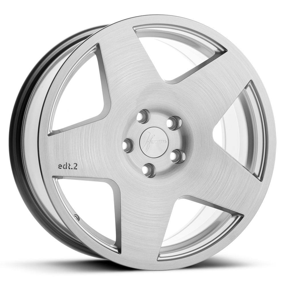 1Form Edition.2 (EDT.2) Brushed Pure Silver 18"x8.5 PCD:5x114.3 ET:42 CB:73.1 Load:825kg