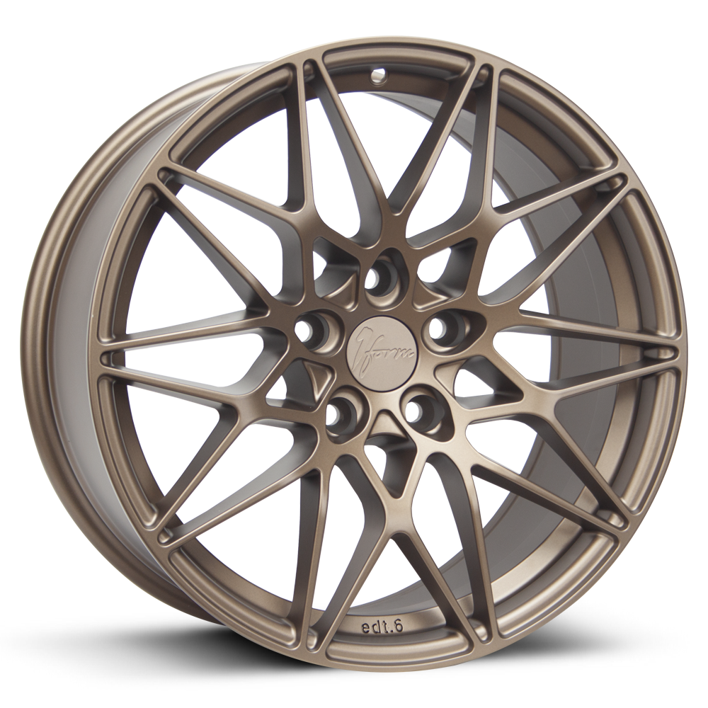 1Form Edition.6 (EDT.6) Matt Bronze 19"x8.5 PCD:5xBLANK 98|100|105|108|110|112|114.3|115|118|120|120.65 ET:20-45 CB:72.6 Load:860kg
