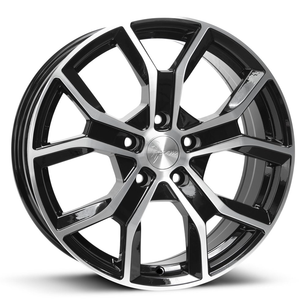 1Form Edition.7 (EDT.7) Gloss Black with Polished Face 16"x6.5 PCD:5x130 ET:50 CB:78.1 Load:1260kg