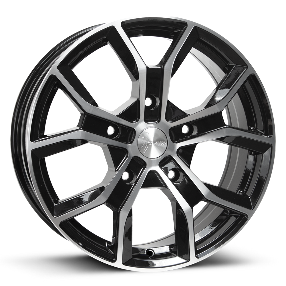 1Form Edition.7 (EDT.7) Transit Gloss Black with Polished Face 18"x8 PCD:5x160 ET:52 CB:65.1 Load:1260kg