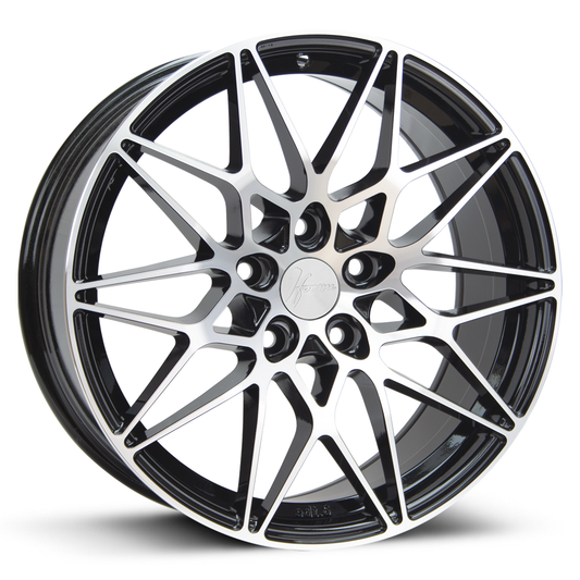 1Form Edition.6 (EDT.6) Gloss Black with Polished Face 18"x8.5 PCD:5x112  ET:44 CB:73.1 Load:860kg