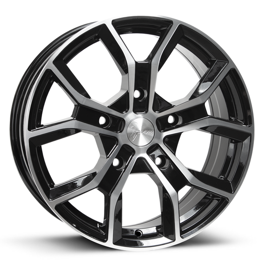 1Form Edition.7 (EDT.7) Transit Gloss Black with Polished Face 16"x6.5 PCD:5x160  ET:50 CB:65.1 Load:1260kg