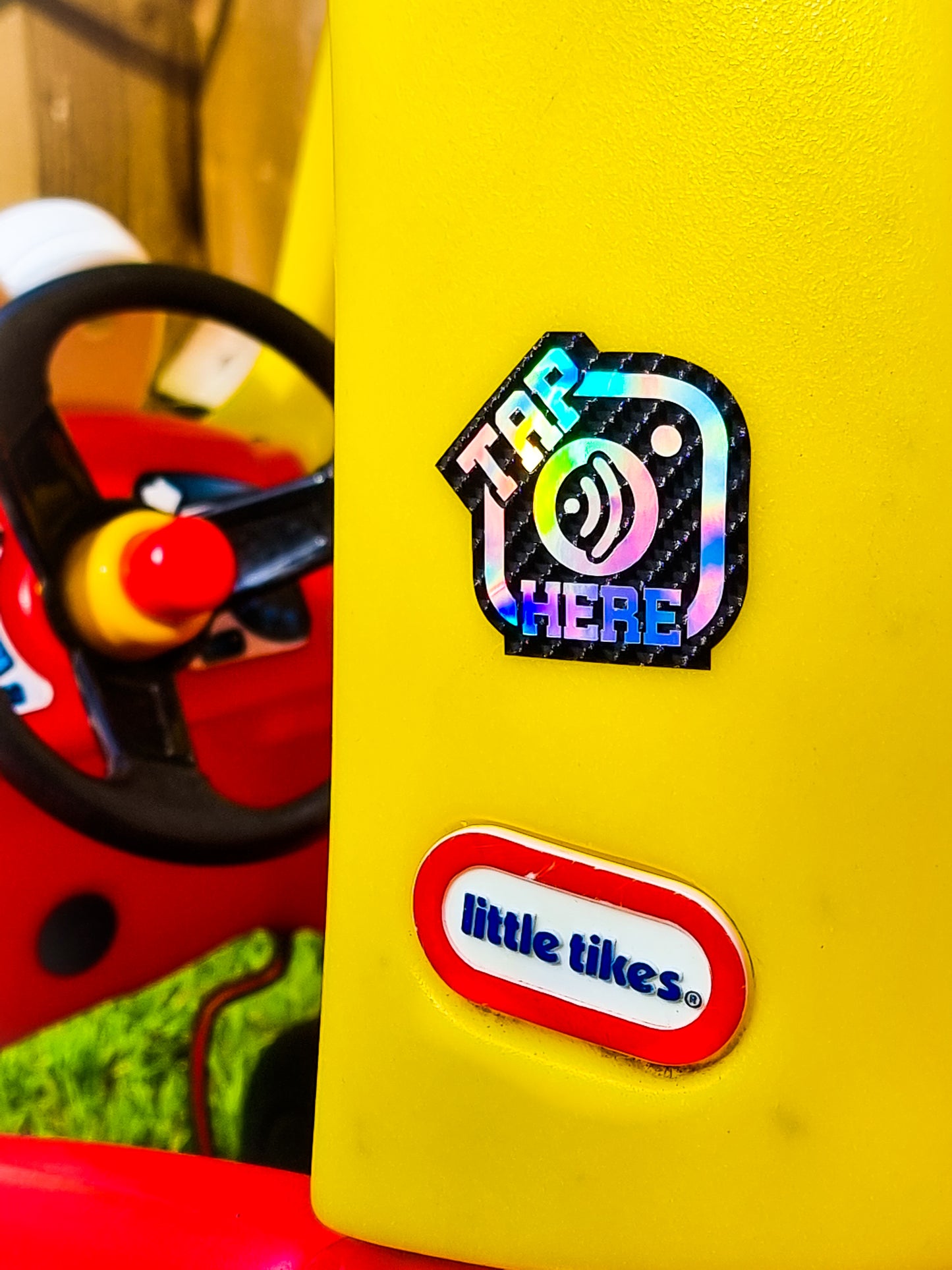 NFC Instagram stickers for Car/Shop Windows etc. (x1 Sticker) social media Instagram sticker